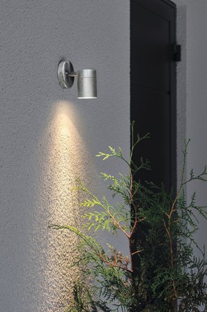 Konstsmide - MODENA vägglampa utomhus - Silver - Fasadbelysning - Från Homeroom