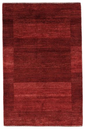 Anudada A Mano Loribaft Fine Alfombra 80X126 Oriental De Lana Rojo Oscuro/Negro Pequeño