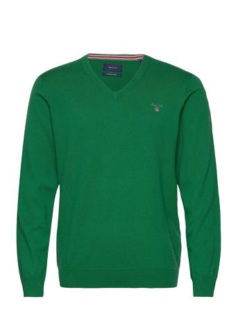 Cotton Wool V-Neck Strikkegenser V-krage Grønn GANT*Betinget Tilbud