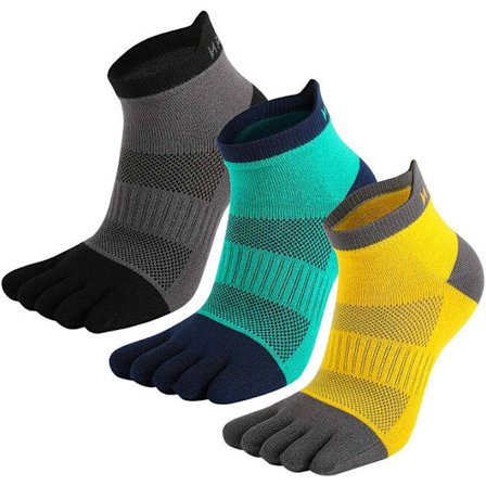 Tåsokker, Mænd og Kvinder, 3 Par Åndbare Anti-Blister Sports