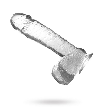 Crystal Pleasures 20 cm - Clear - Sexleker Vuxen: Vibrator, dildo & massajestaver