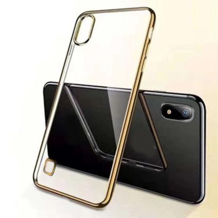 Samsung Galaxy A10 - Stilrent Skyddande Silikonskal FLOVEME Guld
