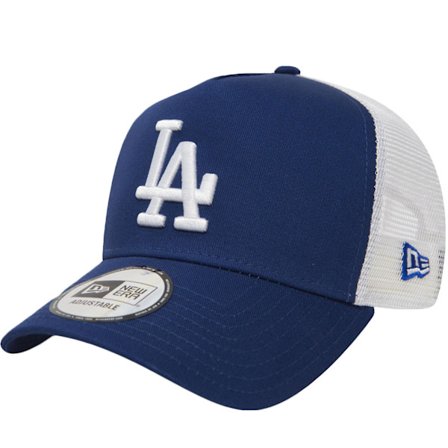 New Era Los Angeles LA Dodgers MLB Clean A Frame Trucker Keps - Blå