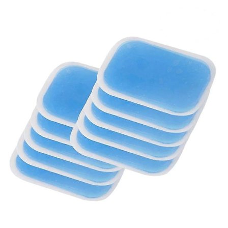 50 stk. erstatningsgelark Abdominale gelklistremerker Fitness Hydrogel Gelputer for Abs Toner Abdominal muskel trener St
