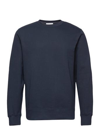 Hugh Classic Sweatshirt Sweatshirt Trøje Blå Wood Wood