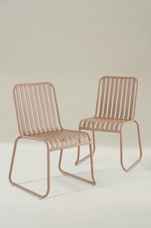 Jotex - Utestol 2-pk BEIGE - BELLEVILLE - Kjøp Hagestoler & -krakker hos Jotex