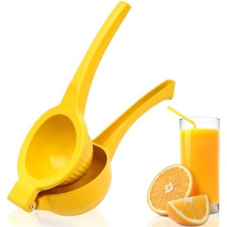 22x7.5cm 1st Handdriven Citronpress i Metall, Mini Handdriven Saftpress för Köksfrukt, Bärbar Citruspress, Säker Saftpress (G