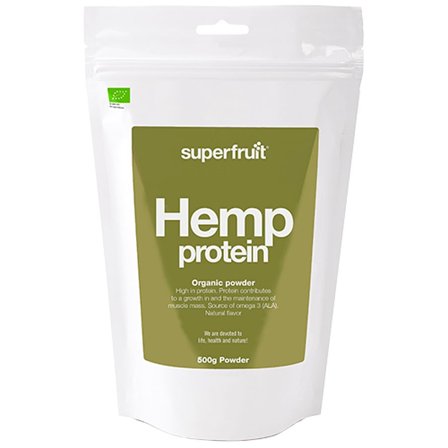 Superfruit Hamp proteinpulver 500 g, Sport & Velvære, Protein & Energi, Proteinpulver
