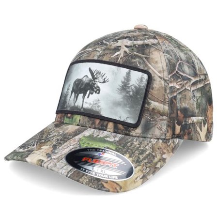 Hunter - Camo flexfit Keps - Big Moose Wide Timber Kanati Camo Pattern Flexfit @ Hatstore