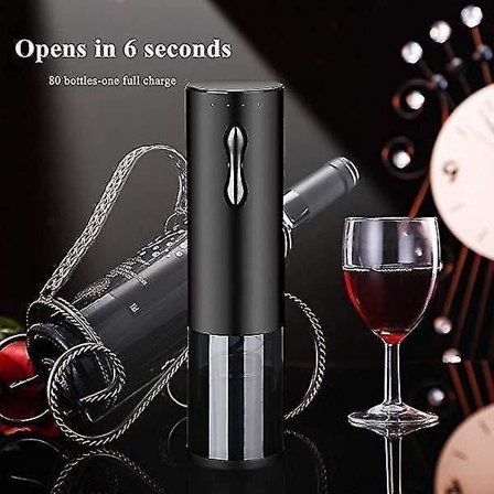 Sähköinen Viinipullon Avaaja Automaattinen Avaaja Musta