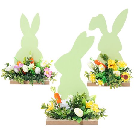 [LLC] Kevään iloa pääsiäispupukoristeilla, ulkopuutarhakyltit valaisevat puutarhasi, puiset pääsiäiskoristeet askartelijoille, DIY