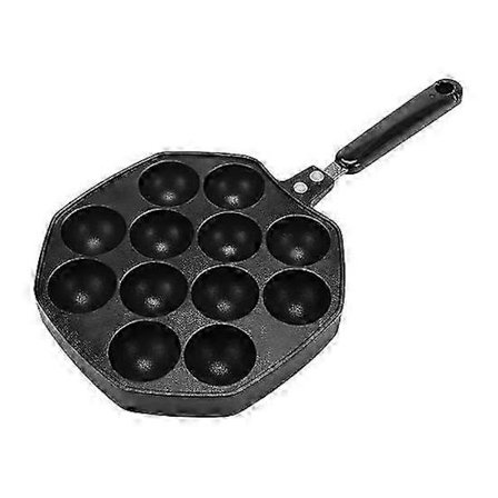 Takoyaki Grillpande 12 Huller Non-Stick Madlavningsgrill Bageplade 2025_Kvalitetsgaver
