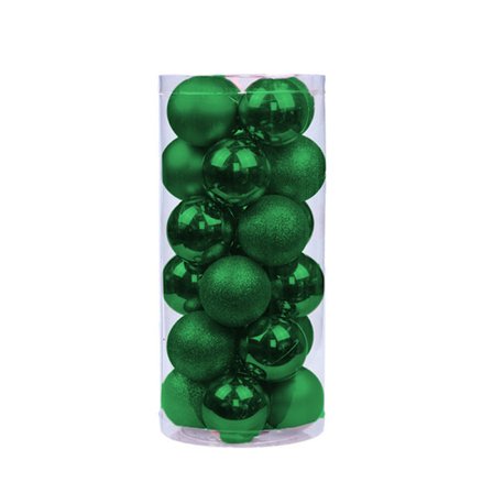 24 bitar 6 cm splittersäkra julkulsprydnader till jul