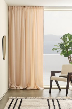 Jotex - Fløyelsgardin 1-lengde Beige - SAVANNAH - Kjøp Fløyelsgardiner hos Jotex