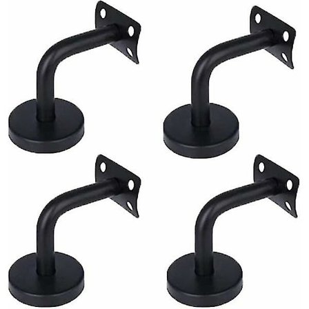 Rekkestøttebraketter, 4 stk. Rustfritt Stål Rekkestøttebrakett for Loft Interiør Vegg Rekkverk Hall Brakett Trappe Rekkverk