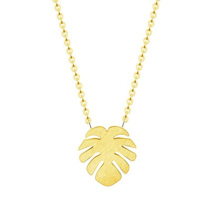 Hawaii Beach Palm Tree Rostfritt stål Chain Neckl