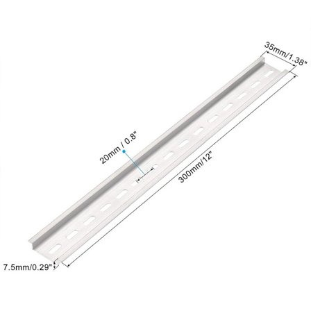 3st DIN-skena slitsade anslutningsblock Kontaktor 300MM 300MM