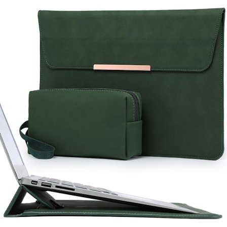 HYZUO 13,3-14 tommer Laptop Taske med Stand Funktion til MacBook Pro 14 M4/M3/M2/M1 2025-2021, MacBook Air/Pro 13,3, 13,8/13,5 Surface L Midnatsgrøn