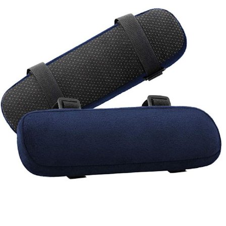 Extra Tjocka 5cm Stolsarmstödsdynor Armbågskudde Tryckavlastning Kontorsstol Spelstol Armstöd Med Minnesskum Armstödsdynor 2-Delars Stolsset