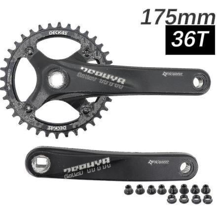 Prowheel Kranksett Firkant Hull Mtb Sykkel 104bcd 170mm 175mm Deckas Kjedekrans Fjellsykkel 30t 32 34 36 38 40t 1x 2x 1 2 Hastighet