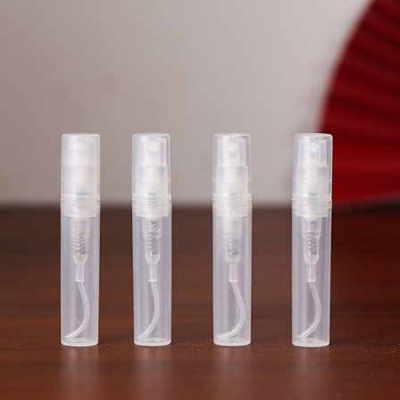 4 stk. i gennemsigtig skal tom sprayflaske, fint misttryk