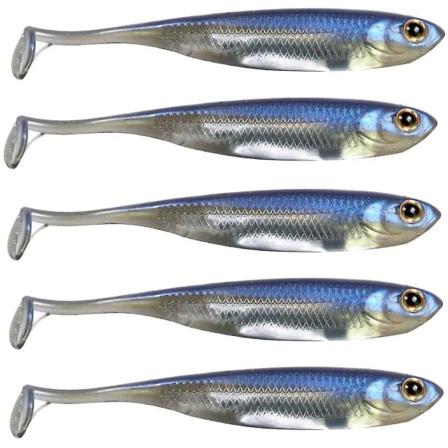 Simulerad Mjuk Fisk Reflexiva Bete Shad Flytande 5 St