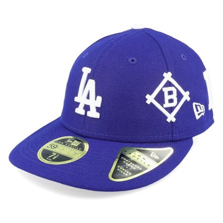 New Era - MLB Ble fitted Czapka Z Daszkiem - Los Angeles Dodgers All Over Logo 59FIFTY Low Profile Royal/White Fitted @ Hatstore