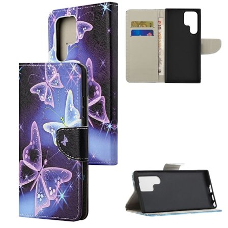 Wonderland Samsung Galaxy S22 Ultra fodral -Lila