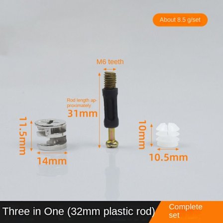 Møbelskrue Møbelkobling 1 1