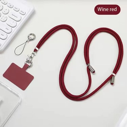 Telefon snor til nakke eller crossbody, justerbar, udvidelig rem, anti-tab, personlig og kreativ, stilfuld kæde telefon cover snor