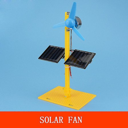 Solcelle Generator Motor Mini Vifte Panel DIY Vitenskap Utdanning Modellsett