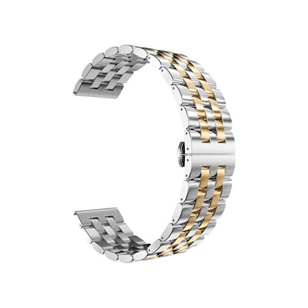 Kellon ranneke Apple Watch iWatch -kelloon, universaali koko 42-44-45-49mm MD-hopea ja kulta - Smart Five Beads