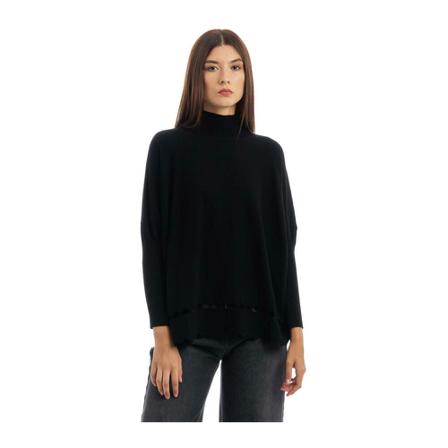 Manila Grace Turtlenecks Sort, Dame Rullekraver
