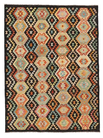 Kelim Afghan Old Stil Teppich 176X237 Wolle