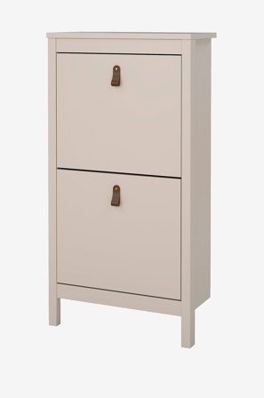 Tvilum - Madrid Skoskåp 2 svängbara dörrar - Beige - Skoskåp - Från Homeroom