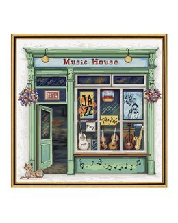 Stickpackung Bild Musikgeschäft