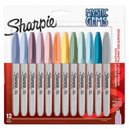 Sharpie Fine Marker Mystic Gems Ensemble de 12