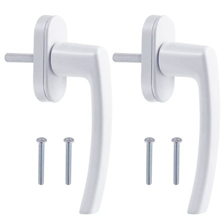 Vindushåndtak i aluminiumlegering, skjult skrue, metallstang, metalldeksel