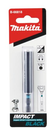 Makita Impact Black 80mm bitsholder med skrueguide med 1/4" E-form