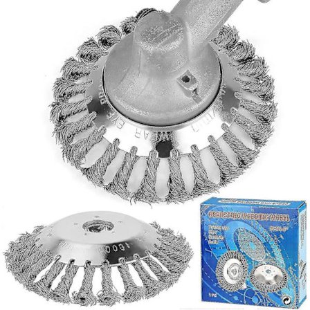 2 kpl rikkakasviharja raivaussaha, pyöröharja 150 mm pohjan halkaisijalle, rikkakasviharja moottorisahaan rikkakasvien trimmeri puutarhaan 