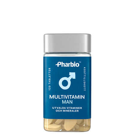Pharbio Multivitamin Mann 120 tabletter