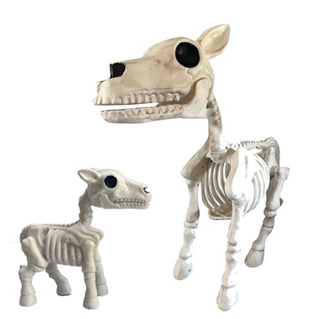 Kuh-Hest-Skjelett Halloween-Dekorasjon