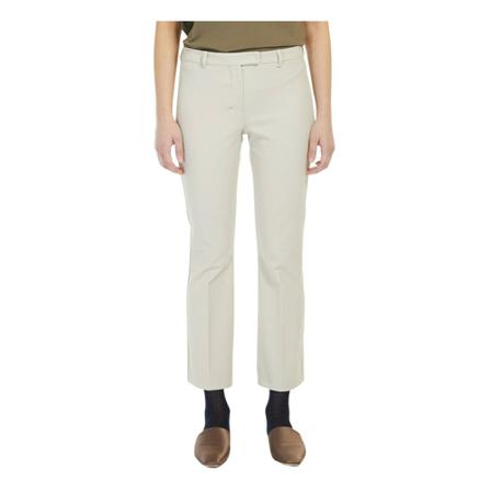 Max Mara Studio, Cropped Trousers Grijs, Dames, Maat:M