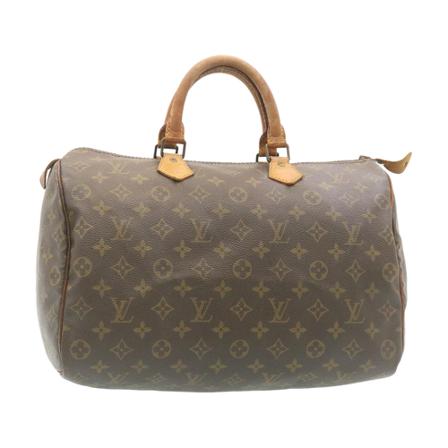 Louis Vuitton Vintage, Pre-owned Speedy 35 Monogram Handbag Bruin, Dames, Maat:ONE Size