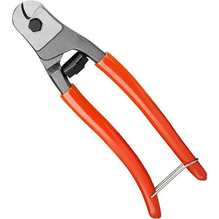 Wire Rope Cutter, 200mm Chrome Vanadium Steel Bowden Wire Rope Cutter Professionally cuts wire rope Stainless steel rope for comfortable grip and