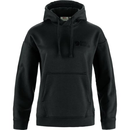 Fjällräven Dam's Classic Hoodie in Black | Size: Small, Eko bomull