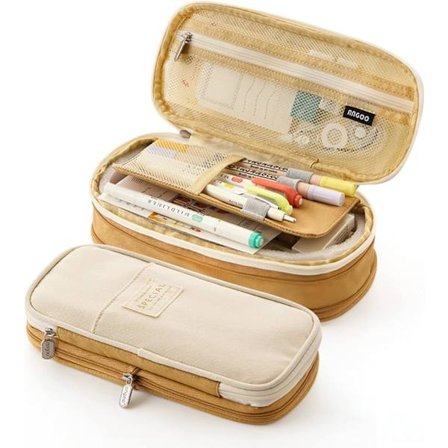 Expanderbart pennfodral för skolan, pennfodral med stor kapacitet för skolan