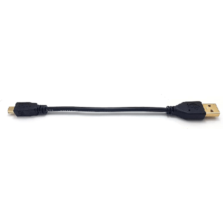 Maincore 15 cm pitkä kultapinnoitettu USB-mini-USB-kaapeli auton GPS:lle (satelliittinavigaattori), digikameroille, MP3-soittimille, äänen 