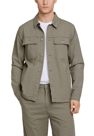 Lindbergh Rip Stop Overshirt Kavajer Herr Grön XL