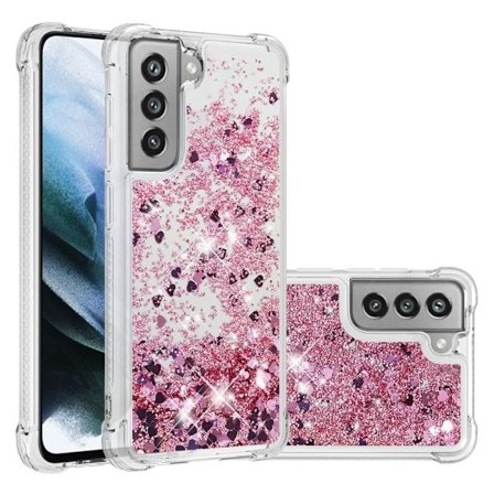 Glitter Bling TPU Cover Samsung Galaxy S21 FE Roséguld